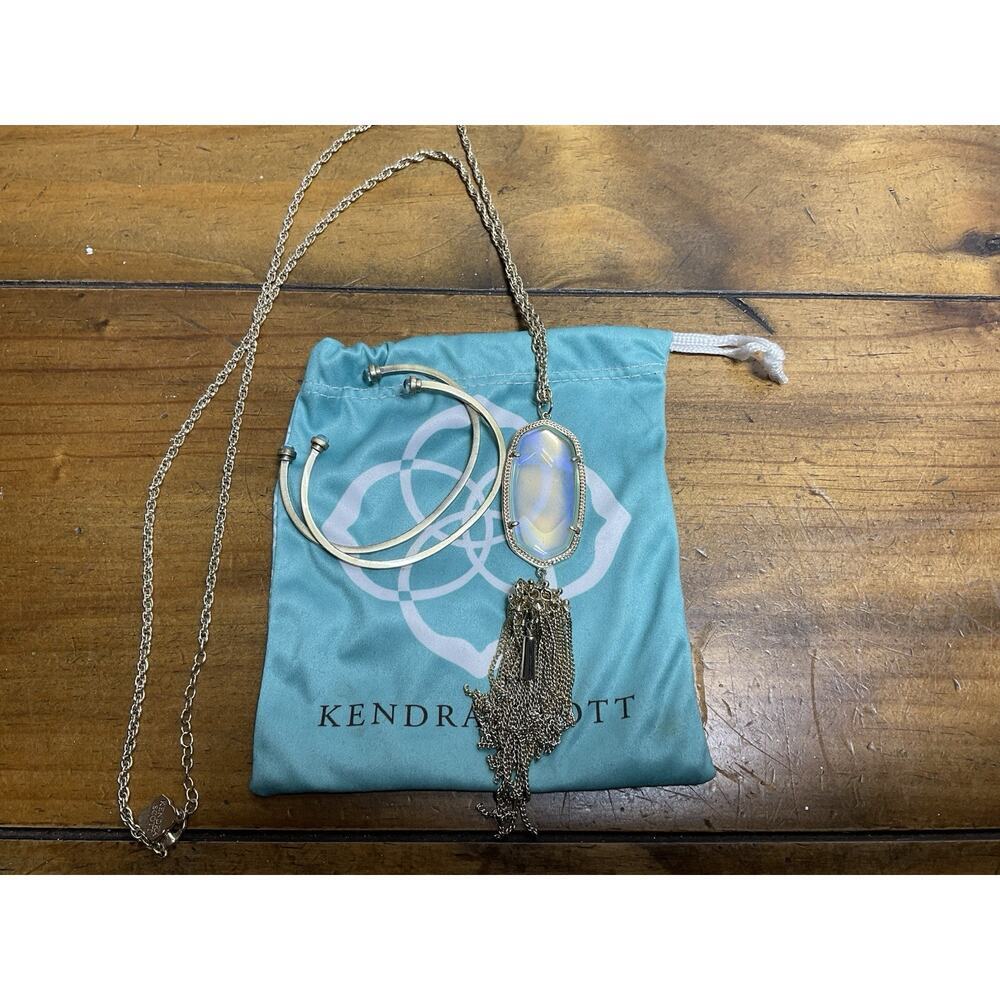 Kendra Scott Bracelets Open Bangles Stacking Crys… - image 2